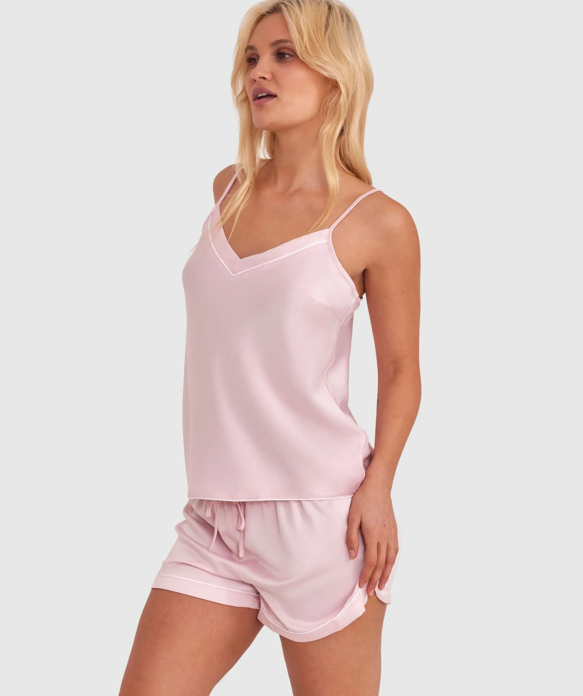 Liquid Satin Cami - Light Pink