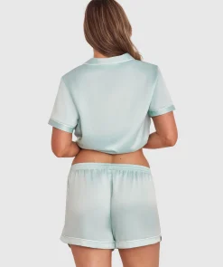 Liquid Satin Short - Light Green