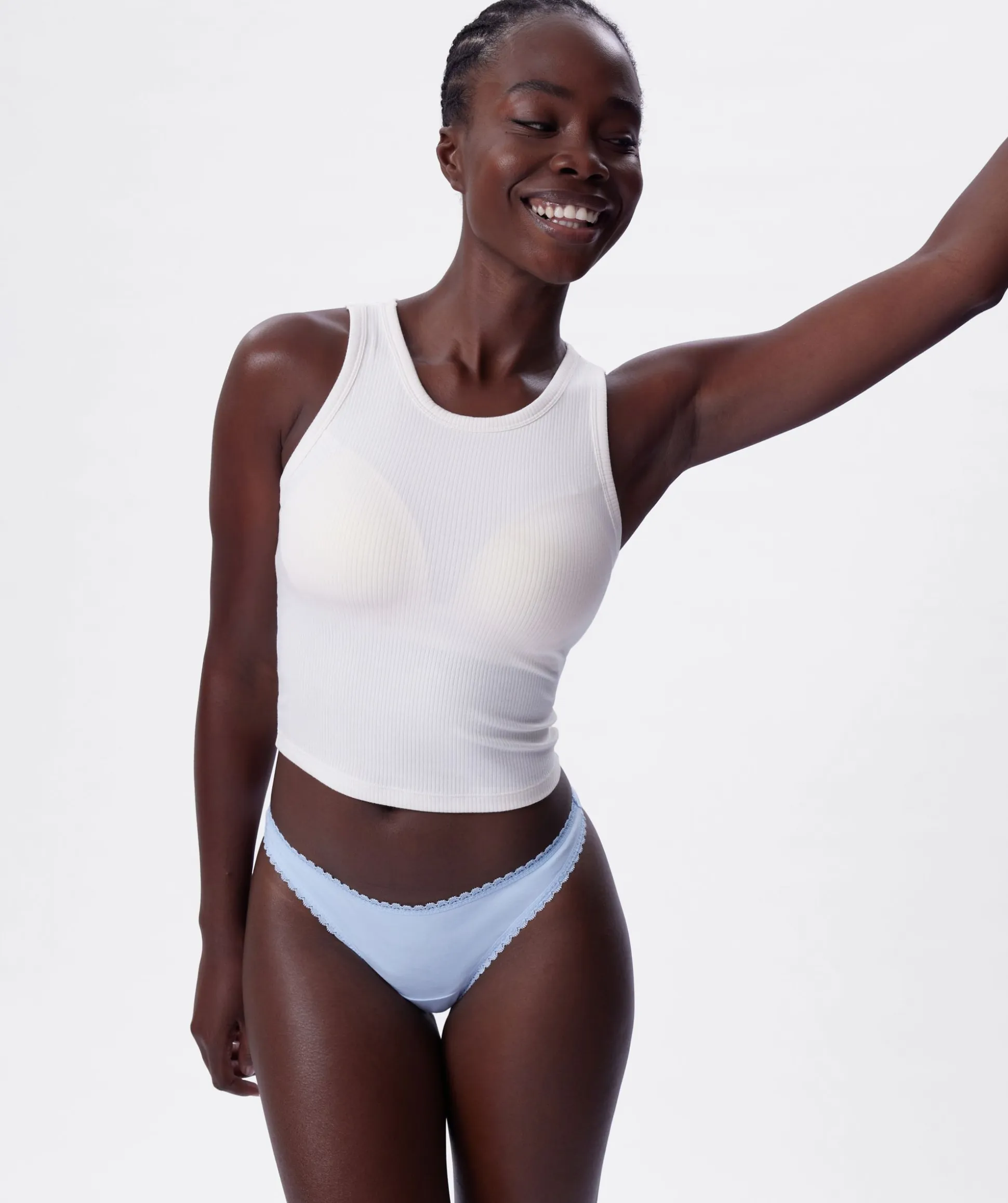 Lyra G String - Light Blue
