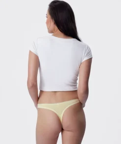 Lyra G String - Light Yellow