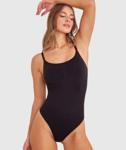 Maidenform Seamless Thong Bodysuit - Black