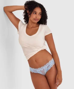 Mitsy Brazilian Knicker - Pale Blue