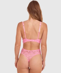 Monique Push Up Bodysuit-Pink