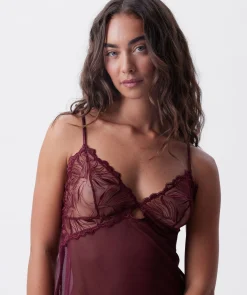 Night Games Bordeaux Enchante Slip - Berry