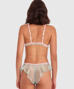 Night Games Bottomless Brunch Bralette - Light Pink/ Mint Green