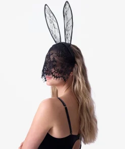 Night Games Bunny Headband - Black