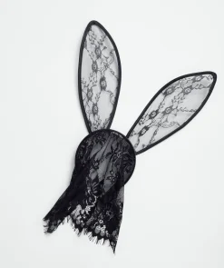 Night Games Bunny Headband - Black