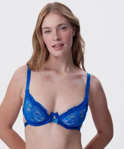 Night Games Forever Yours Underwire & String Set - Teal