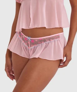 Night Games Kiss Kiss French Knicker - Pink