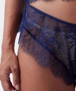 Night Games Pillow Talk French Knicker - Navy