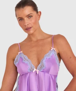 Night Games Summer Crush Cami - Lilac/Pale Blue