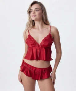 Night Games Summer Crush Cami - Red