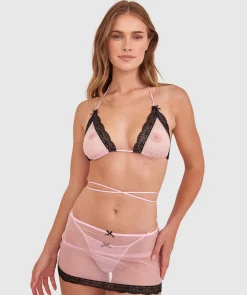 Night Games Whateva 3 Piece Set - Light Pink/Black