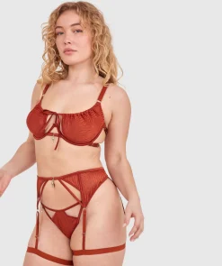 Night Games Wild Delight Suspender - Rust