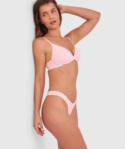 NKD High Leg G String - Pink