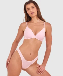 NKD High Leg G String - Pink