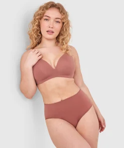 NKD High Waist Brazilian Knicker-Mocha