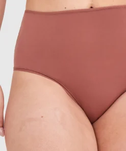 NKD High Waist Brazilian Knicker-Mocha