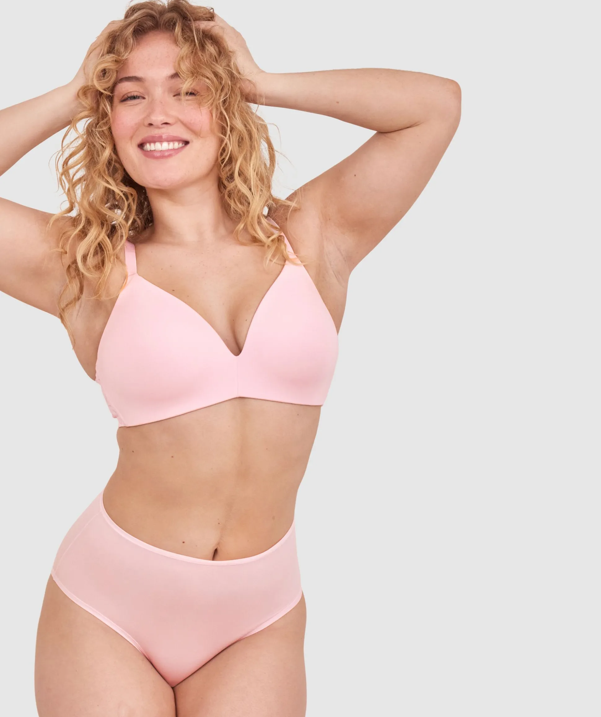 NKD High Waist Brazilian Knicker-Pink