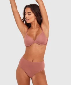 NKD Lightly Lined Relaxed Wire Bra - Mocha