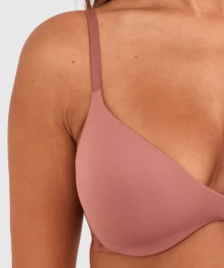 NKD Lightly Lined Relaxed Wire Bra - Mocha