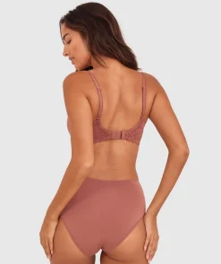 NKD Lightly Lined Relaxed Wire Bra - Mocha