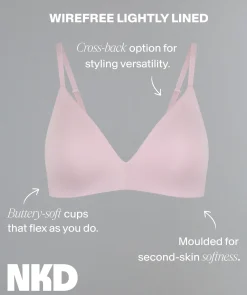 NKD Lightly Lined Wirefree Bra - Ivory