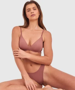 NKD Push Up Wirefree Bra - Mocha