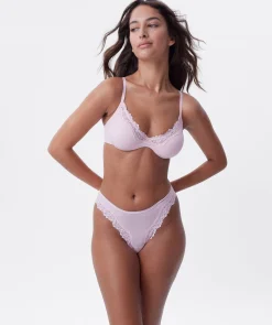 NKD Unlined Plunge Bra - Pink