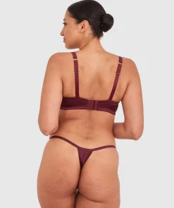Paris G String - Dark Rust/Magenta