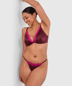 Paris G String - Dark Rust/Magenta