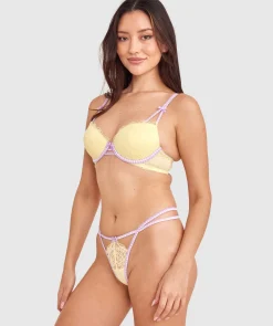 Phoebe High Leg String - Light Yellow