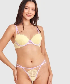 Phoebe High Leg String - Light Yellow