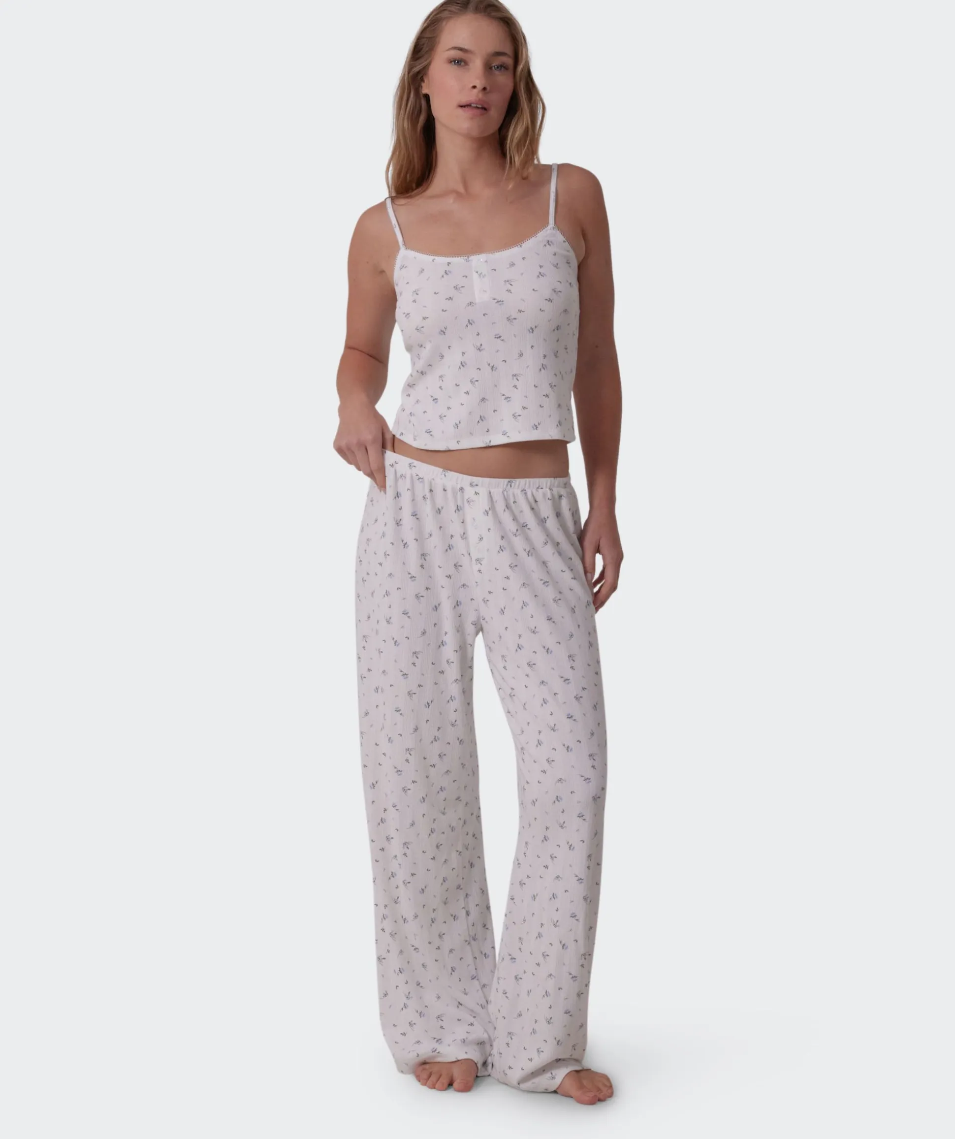 Polly Long Pant-Print Ditsy Floral