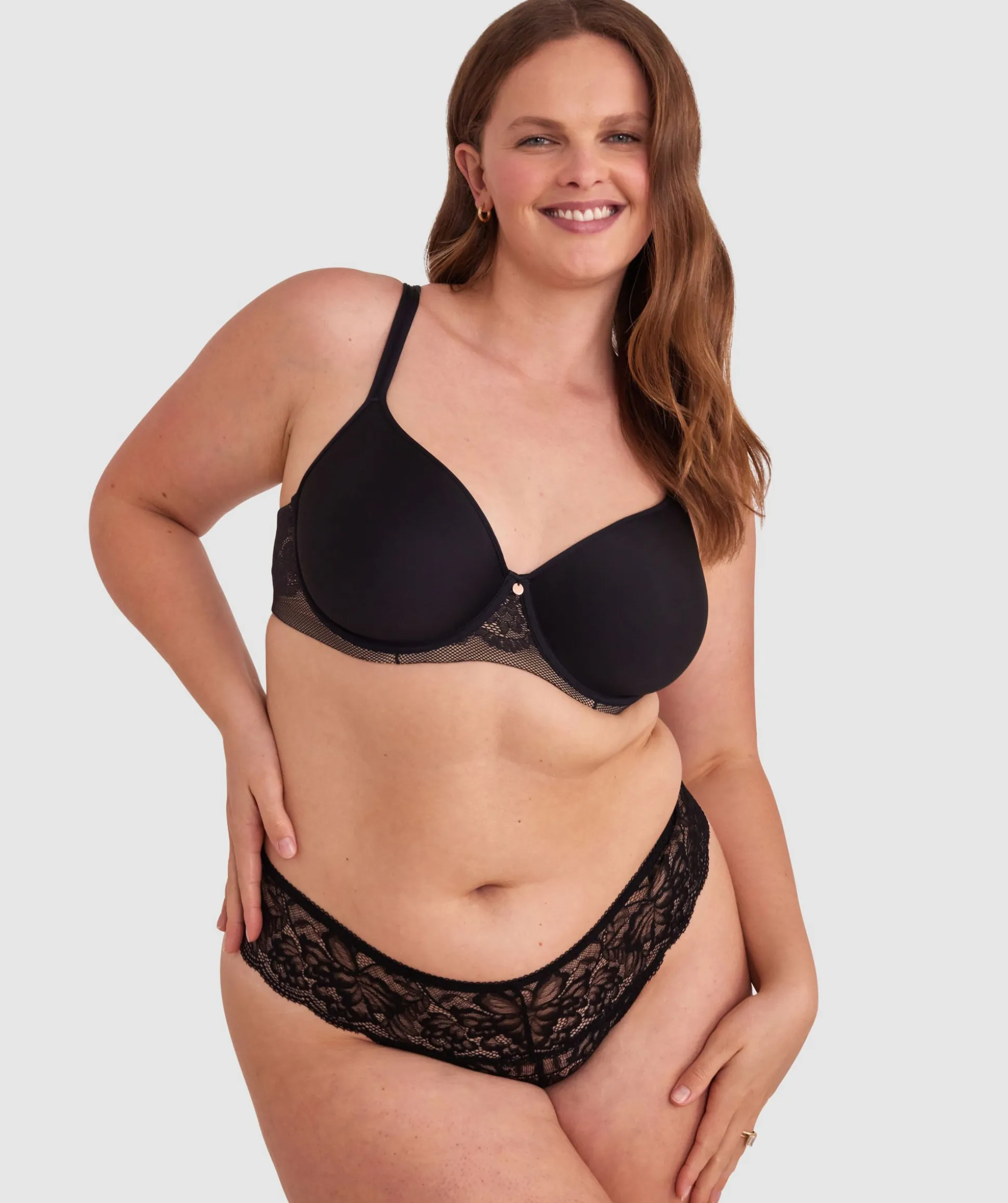 Pure Body Full Cup Bra - Black