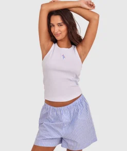 Relax Short - Blue/Print Stripe