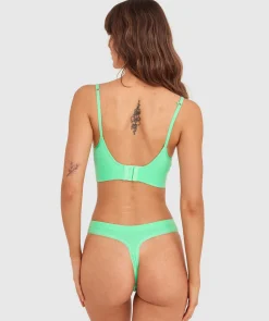 Rib Basics Push Up Wirefree - Mint Green