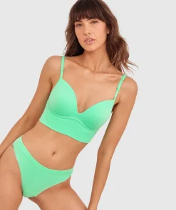 Rib Basics Push Up Wirefree - Mint Green