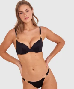 Ride It Cowgirl Brazilian Knicker Bikini Bottom - Black