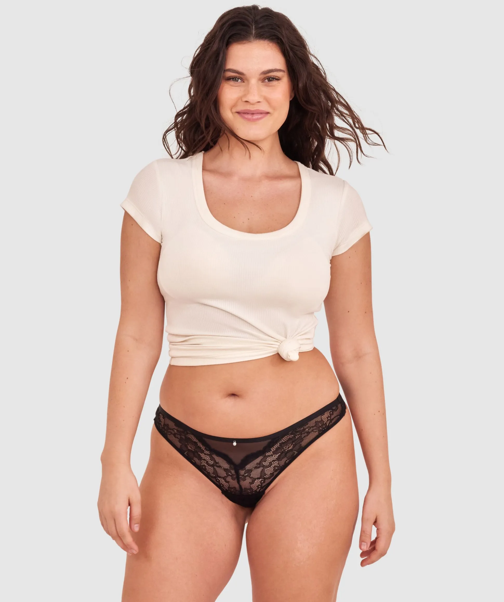 Rina G String - Black