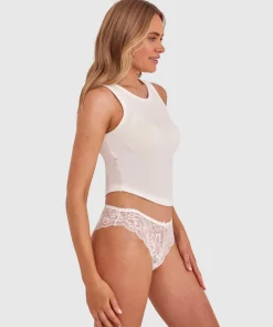 Romance Brazilian Knicker - Ivory