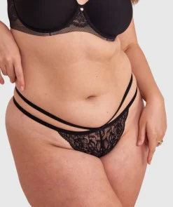 Romance String Knicker - Black