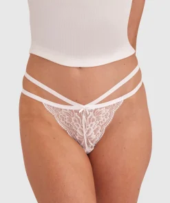 Romance String Knicker - Ivory