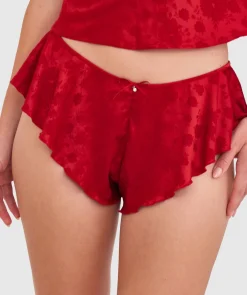 Rosalie French Knicker - Dark Red 2
