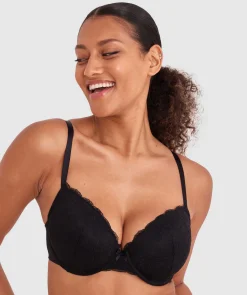 Sally Lightly Lined Bra-Black