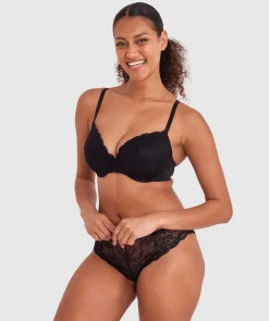Sally Lightly Lined Bra-Black