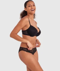 Sally Lightly Lined Bra-Black