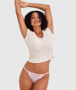 Sara High Leg String - Lilac