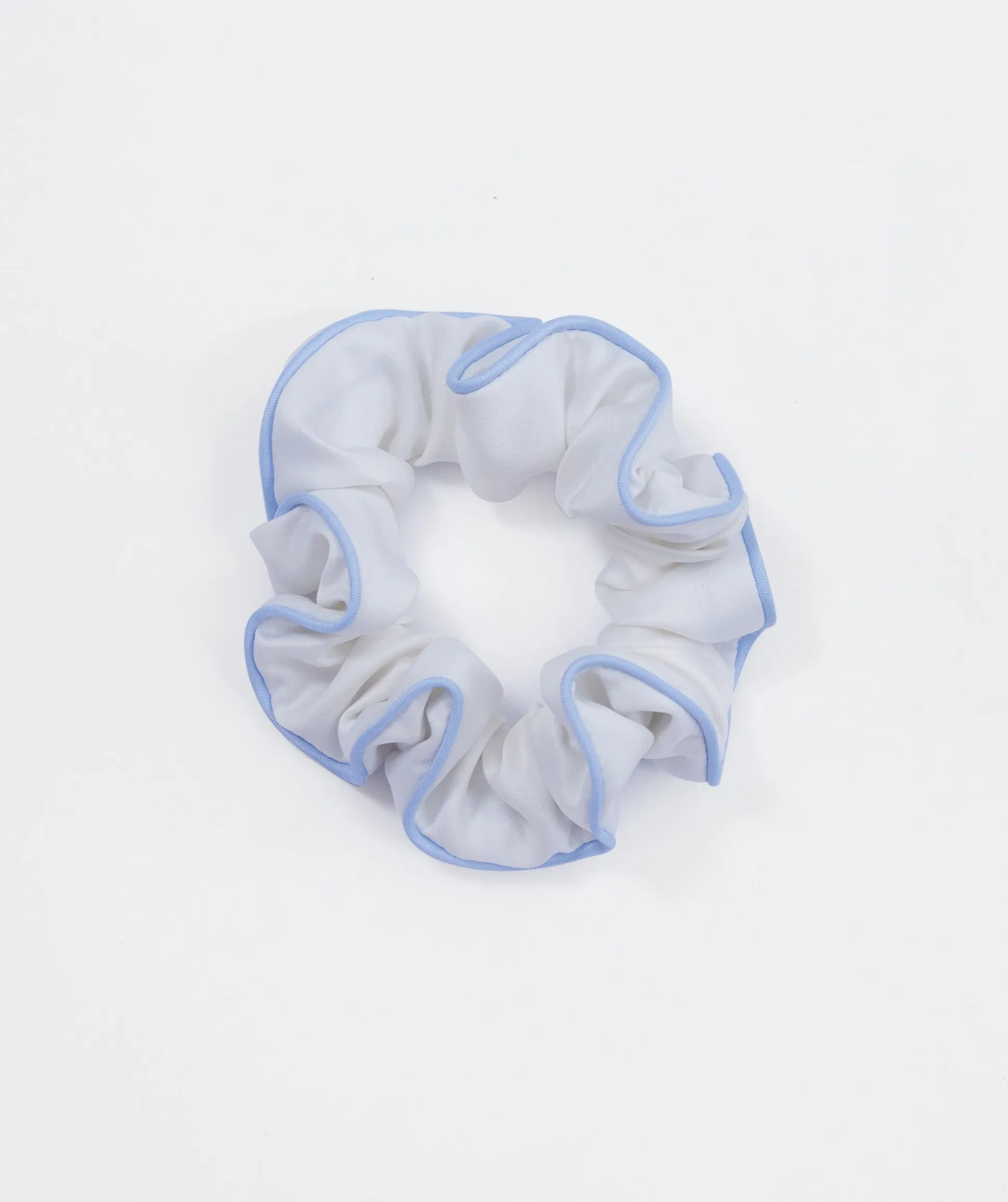 Scrunchie With Piping - Ivory