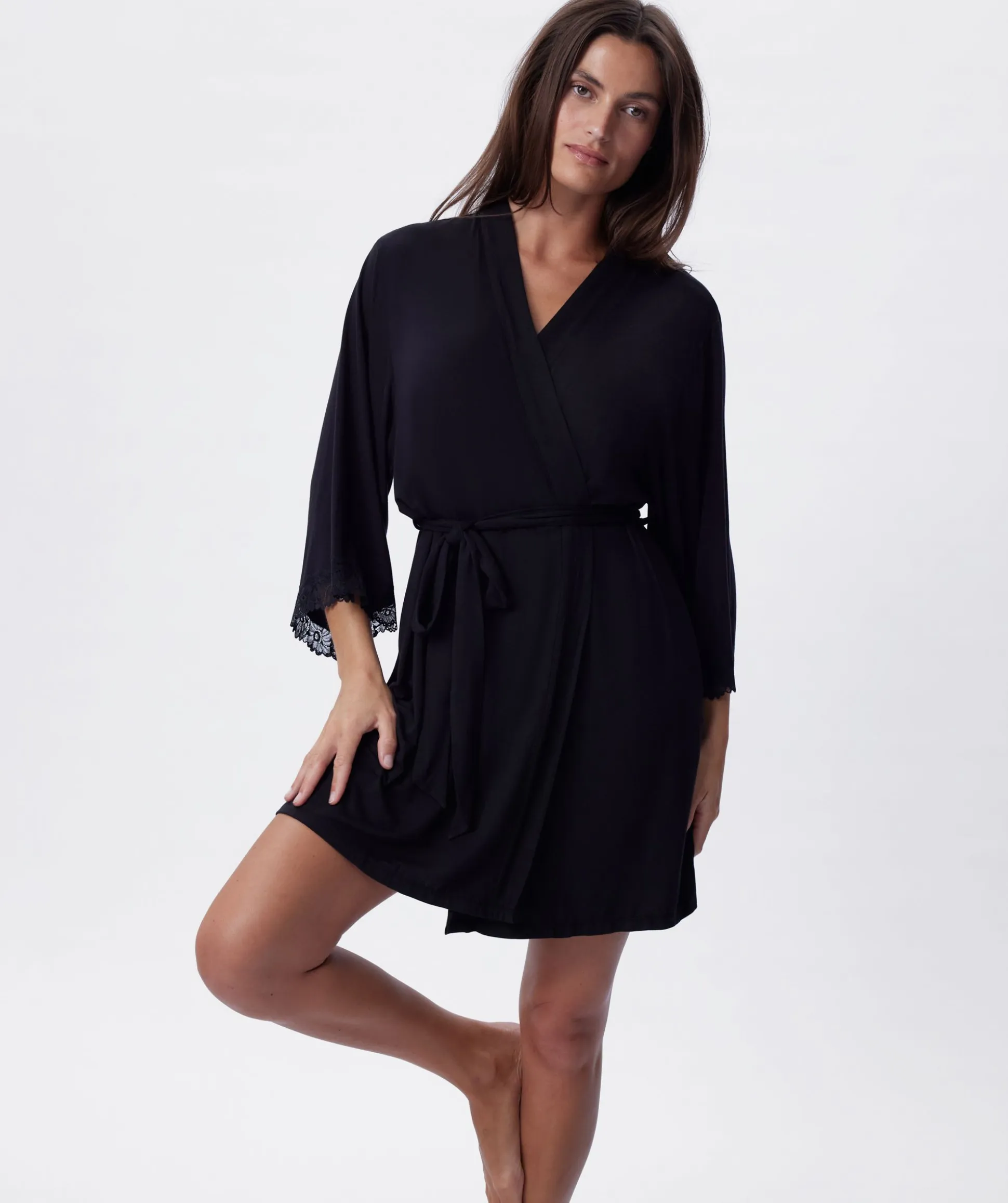 Selene Short Wrap - Black